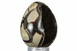 Septarian Dragon Egg Geode - Sparkly Black Crystals #336443-2